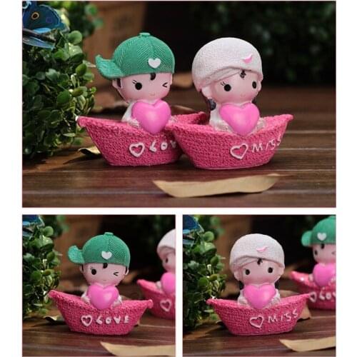 Boy girl boat love Silicone molds soap mold heart silicone soap molds heart silica gel die heartsAroma stone moulds candle mould