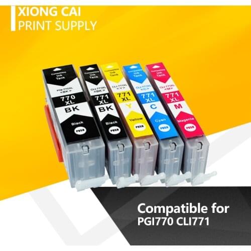 PGI770 CLI771 Compatible Ink Cartridges for canon PIXMA MG5770 MG6870 printer ink For Canon PGI-770 CLI-771 PGI 770 CLI 771