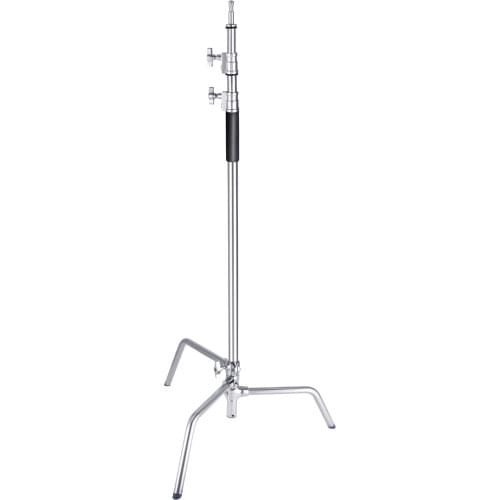 Neewer 10 Feet/3 Meters Adjustable C-Stand Light Stand with 4 Feet/1.2 Meter Extension Boom Arm,2 Pieces Grip Head and Carry Bag