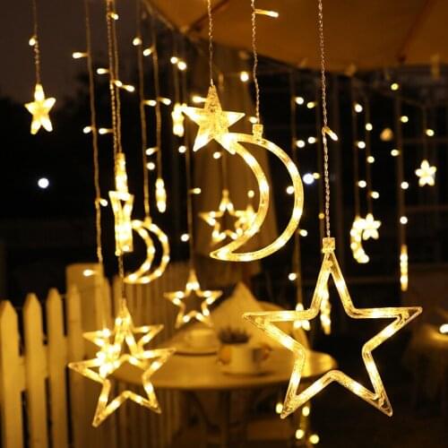 Solar LED Christmas Fairy String Lights Outdoor New Year Garland Curtain solar Lamp Holiday Decoration For Home Bedroom Window