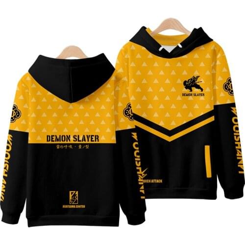 Demon Slayer Hoodie Men women Sweatshirts Tracksuit Anime Hoody Boy Harajuku Demon Slayer Japanese Anime Cosplay Clothes Hip Hop