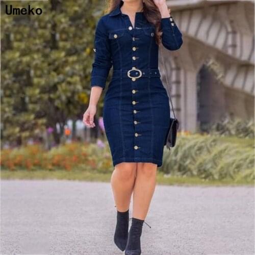 Модные джинсовые платья Umeko China At AliExpress