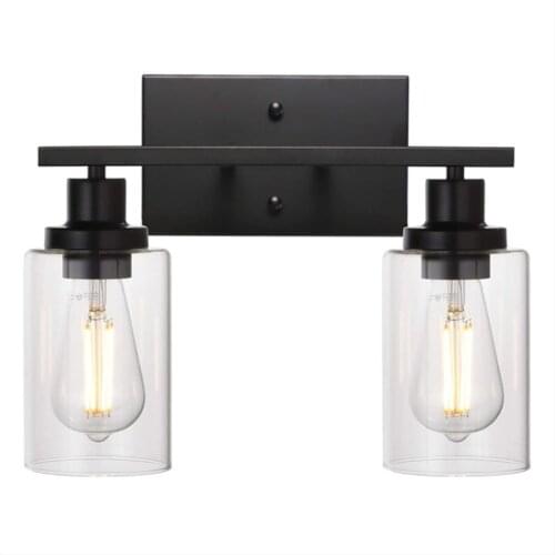 Vintage Multi-head Wall Lamp Industrial Wall Light Sconce Light Fixture with Clear Glass Shade wall lamp Living room kitchen