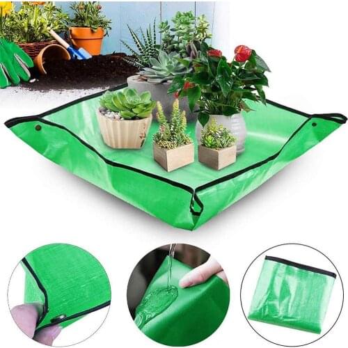 Gardening Waterproof Folding Dust Proof Mat Reusable Mat Flower Plant Transplanting Thickened Mats Potting Foldable Pad Pla O1C5