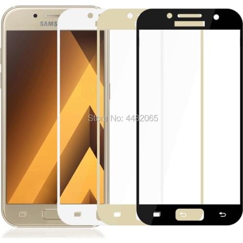 For Samsung Galaxy A5 2017 Tempered Glass 9H 3D Full Screen Cover Front Guard Protective Screen Protector Film On A520F SM-A520F