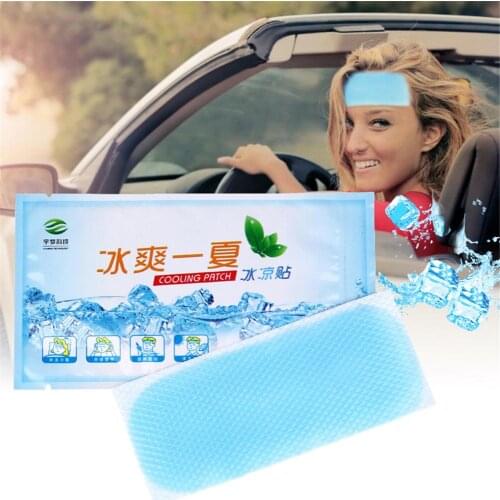 1/10bags Cooling Patches Baby Fever Down Medical Plaster Migraine Headache Pad Lower Temperature Ice Gel Polymer Hydrogel
