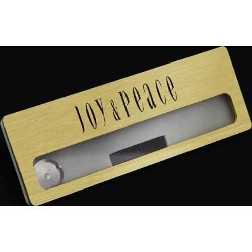 1pc Personalized Name Tag ID Brush Gold Badge Custom Name Badge With Magnetic Back