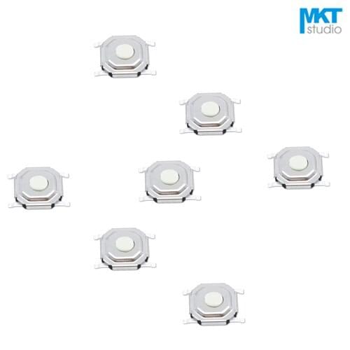 100Pcs Sample 5x5 Plastic Head Button 4*4*1.6/1.7/2.5mm SMD Micro Tactile Tact Electronic Switch