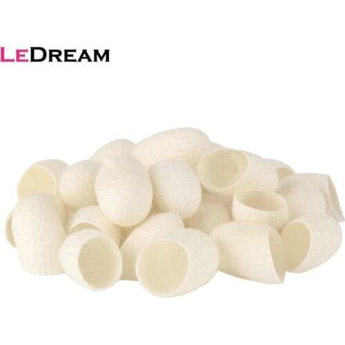 100pcs/pack Silkworm Balls Natural Silk Cocoons Peeling Purifying Whitening Exfoliating Scrub Blackhead Remover Facial Skin Care