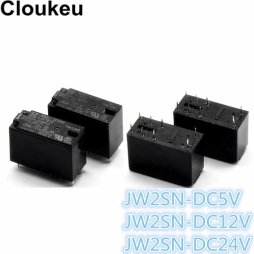100Pcs Relay DIP8 JW2SN-DC5V JW2SN-DC12V JW2SN-DC24V AJW7219 7211 7212