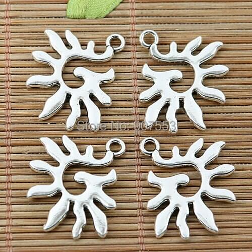 16pcs Tibetan silver special sun charms EF1699