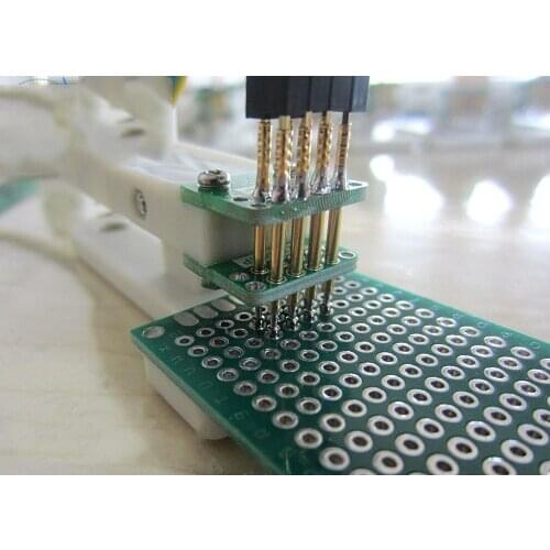 2.54mm-4P Double Row Burning Clip Debugging Download Test Stand STM32 STC