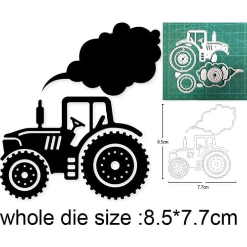 2021 new metal cutting dies cut die mold Tractor Car decoration Scrapbook paper craft knife mould blade punch stencils dies