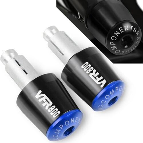 For Honda VFR800/VFR800F/VFR 800 VTEC/Fi/W1 7/8" 22MM CNC Aluminum Motorbike BAR END CAP Handle Bar Cap End Plugs VFR800F