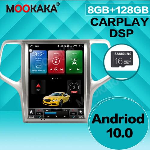 For Jeep Grand Cherokee 2008-2020 Car GPS Navigation forAuto Stereo 8+128GB Android Radio Multimedia Player Tape Recorder