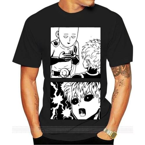 One Punch Man Saitama And Genos Manga White T-Shirt Fubuki Caped Baldy S-6Xl High Quality Tee Shirt
