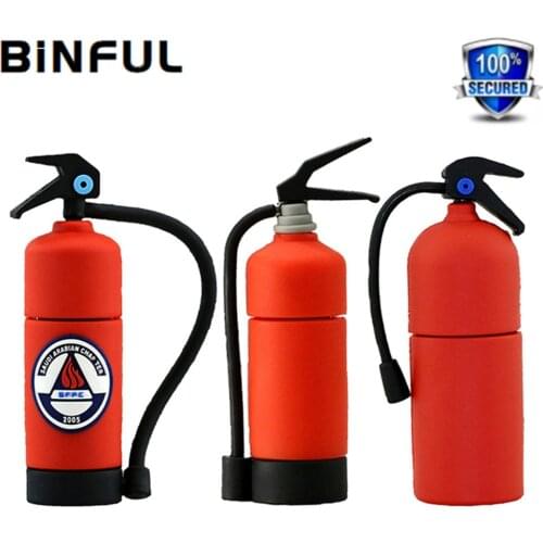 BiNFUL Pen Drive Fire Extinguisher Usb Flash Disk Pendrive 4GB 8GB 16GB 32GB 128GB 256GB Flash Memory Card Gift Usb Flash Drive