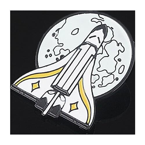 The Last of Us 2 Ellie Joel Rocket Backpack Pins Brooch Shield Wings TLOU Spaceship Badge Brooches For Fans Cosplay Jewelry