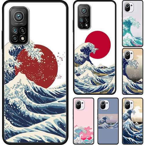 Japan Sea Wave Ocean Kanagawa Phone Case for Xiaomi Mi Poco X3 NFC M3 F1 9T Note 10 10T A2 8 Lite 5G 11 9 SE CC9 Cover Coque