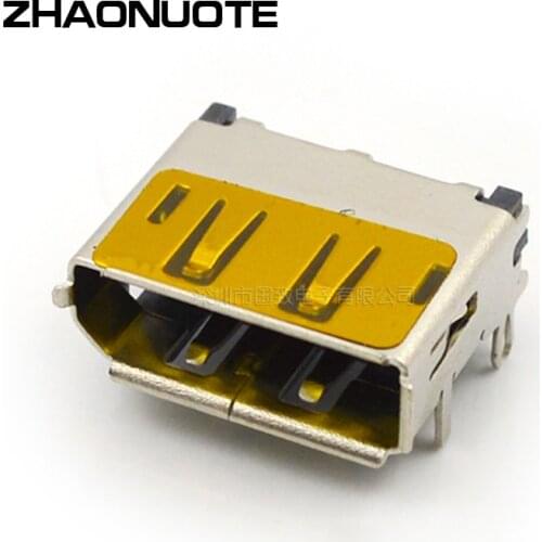 10pcs Home Theater Display Interface DP DisplayPort 20P Patch SMT Terminal Gold Plated Base Square Mouth USB Connector