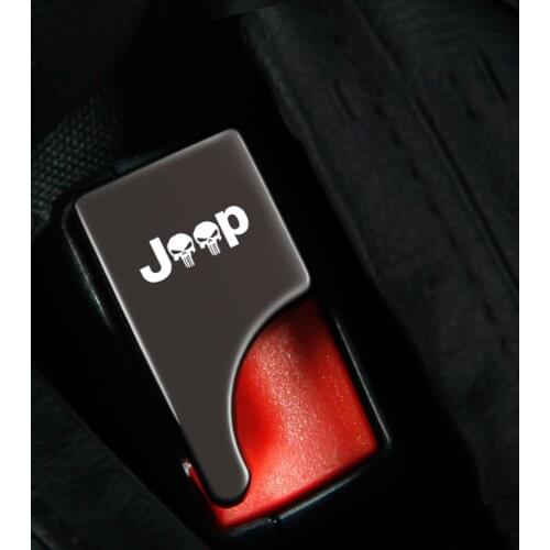 Safety Belt Buckles Car Seat Alarm Canceler Stopper Plug Buckle Clip for for Jeep Renegade Compass Patriot Car accessories