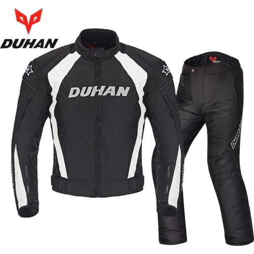 DUHAN motorcycle riding suit racing suit Jacket pants Men Cross country winter warm windproof anti-westling Oxford Moto clothes