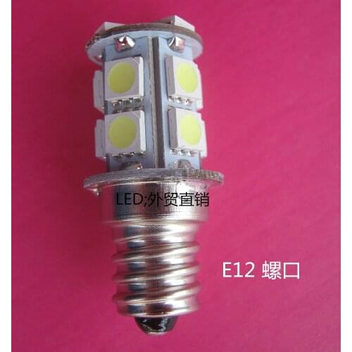 E12 screw port bulb 12V24V18V screw port instrument machine tool bulb refrigerator bulb LED20 bulb B15 only