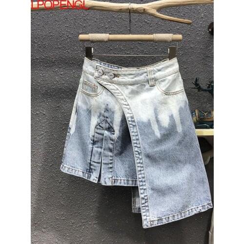 LPOPENGL Denim Skirts For Women