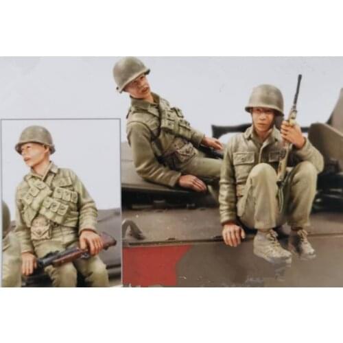 1/35 Resin Figure Model Kit Unassambled Unpainted//1017(2 FIGURES)