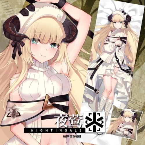 Anime Game Nightingale Arknights Dakimakura Hugging Body Pillow Case Pillow Cushion Cover Cosplay Decorative Xmas Gifts SM
