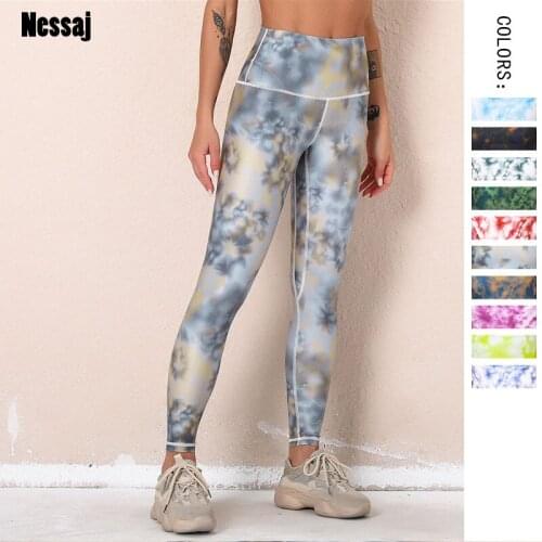 Nessaj Women 20% Spandex High Waist Fitness Leggings Female Workout Training Pants Femme Skinny Fitness Leggins Mujer