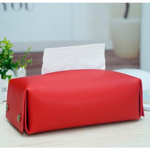 New PU Tissue Box Household Desktop Waterproof Tissue Box Hotel Luxury Paper Tissue Box storage tissue tissue boxes