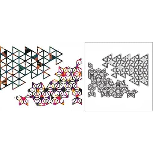 New Flag Diamond Corner Craft Embossing Mold 2021 Metal Cutting Dies for DIY Decorative Scrapbooking Album Card Making No Stamps