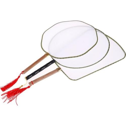 Blank Childrens Drawing Fan Children DIY Handmade Painting Palace Fan Round Fan Kindergarten Puzzle Art Painting Material