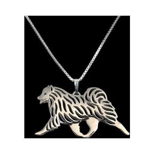 Samoyed movement jewelry pendant and necklace women gold silver plated necklace jewelry