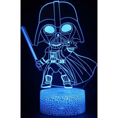 Seven Color Touch Remote Control Desk Lamp 3D Night led Gift Light