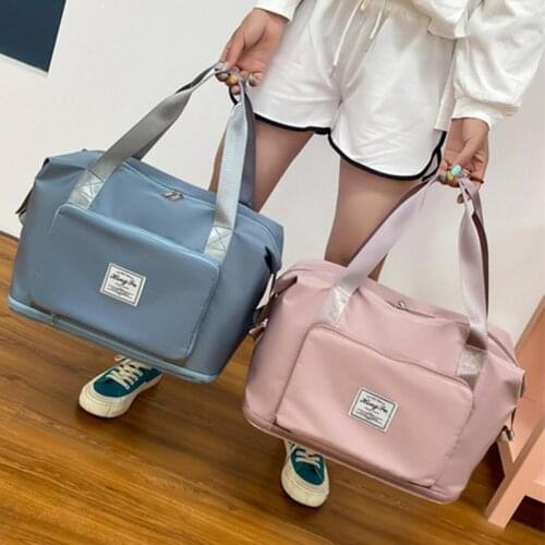 Foldable Travel Duffel Bag Large Capacity Multifunctional Handbag Travel Bags Polyester Scratch-proof Tote Gym Bag