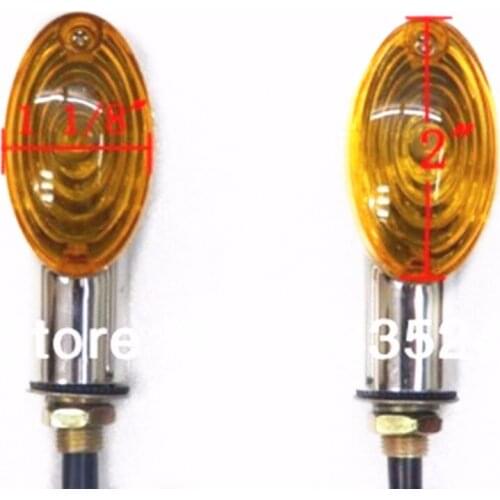 Pair Motorcycyle LED Carbon Turn Sight Light Indicator For Harley Honda Yamah Suzuki Chopper Touring Atv Street Bike Dirt Bike