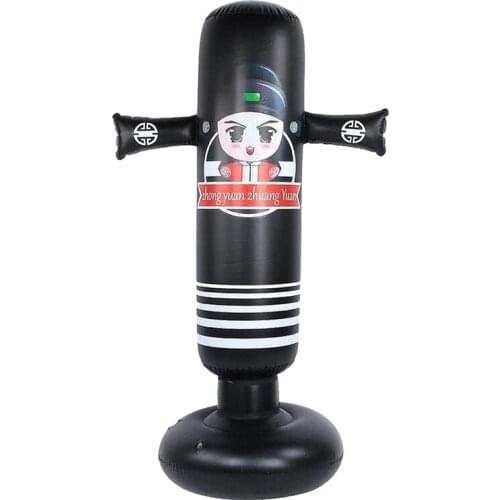 Top!-Inflatable Kids Punching Bag Inflatable Boxing Punching Bag for Practicing Karate Taekwondo MMA Relieve Pent Up Energy