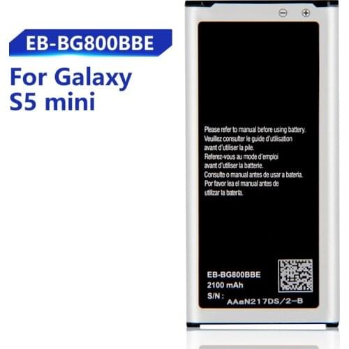 Original Replacement Samsung Battery For Galaxy S5 mini G870a G870W SM-G800FS5MINI EB-BG800BBE EB-BG800CBE With NFC 2100mAh