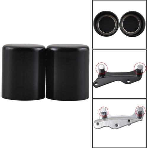 2Pcs Docking Hardware Point Cover For Harley Sportster Softail Dyna Road King Electra Street Glide Motorcycle Protective Cap