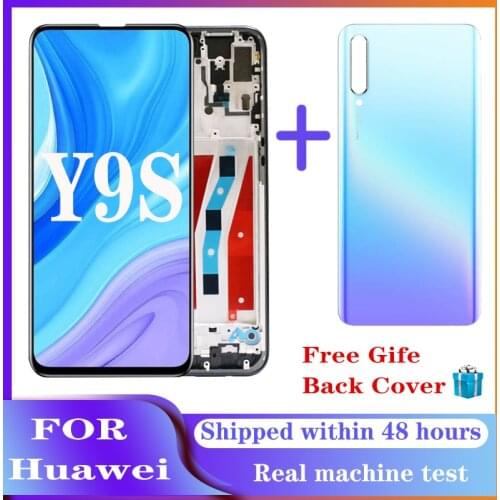 For Huawei Y9S LCD Display Digitizer Assembly Touch Display Apply to Huawei Y9 s STK-L21 STK-LX3 STK-L22 With Back Cover