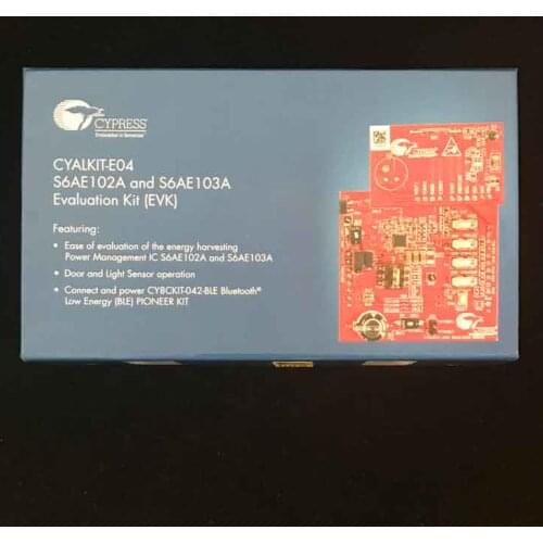 1 pcs x CYALKIT-E04 S6AE102A, S6AE103A Energy Harvesting Power Management Evaluation Board