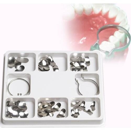 100Pcs/Box Dental Stainless Steel Forming Sheet Dental Material Douban Molding Sheet
