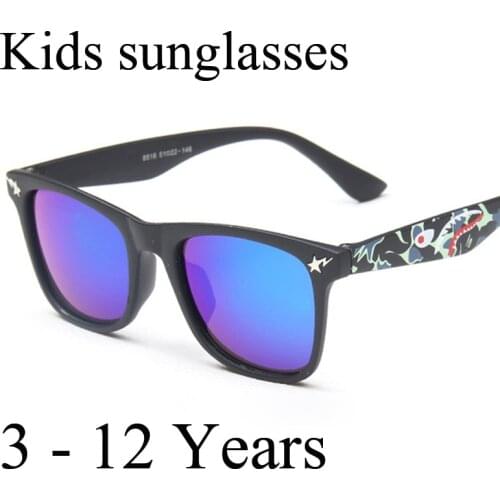 2020 Childrens Fashion Sunglasses Square Mirror Sun Glasses Brand Design Sunglasses for Boys and Girls Design Eyewear UA400