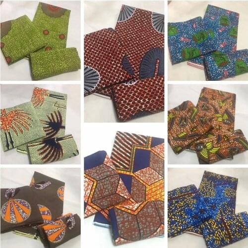 African Ankara Veritable Fabric High Quality Veritable Hot Wax Veritable 6yards African Fabric Real Wax Print Veritable Wax