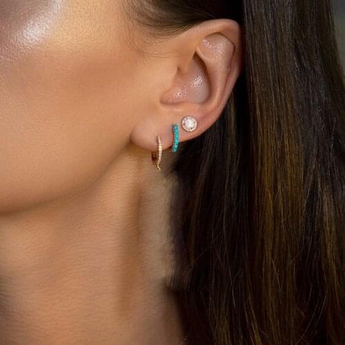 2021 minimalist vermeil earring jewelry hot selling european women for diy multi piercing earrings gorgeous fashion small hoops