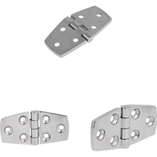 3pcs 3 "X 1.5" Marine 316 Stainless Steel Strap Hinge Door Hinge Boat Hatch