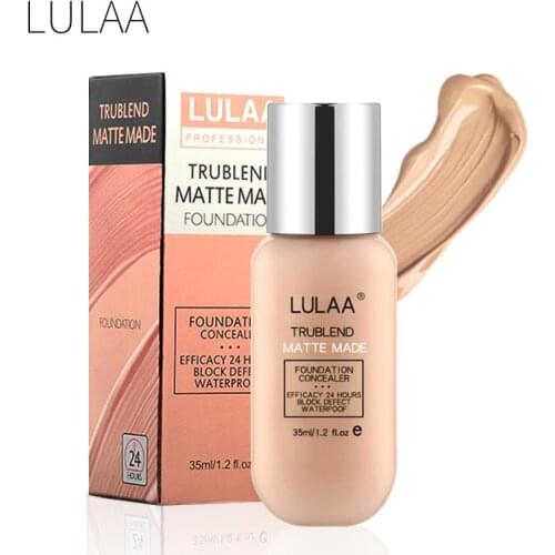 35g LULAA Liquid Foundation Waterproof Breathable Universal Makeup Liquid Concealer for Gift