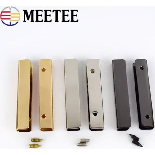 4/10/20pcs 5cm Bag Corner Screws Clip Edges Protector Metal Buckles Bag Purse Decoration Corners DIY Leather Crafts Accessories